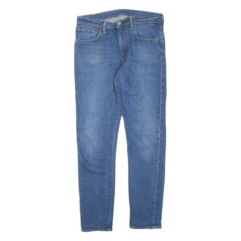 LEVI'S 512 Mens Jeans Blue Regular Skinny Stone Wash W32 L32