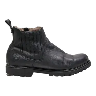 NATURAL LIFE & STYLE Chelsea Boots Black Leather Mens UK 10.5