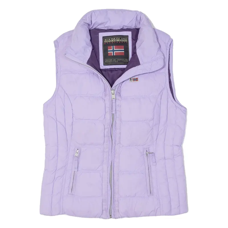 NAPAPIJRI Womens Puffer Gilet Purple Down S