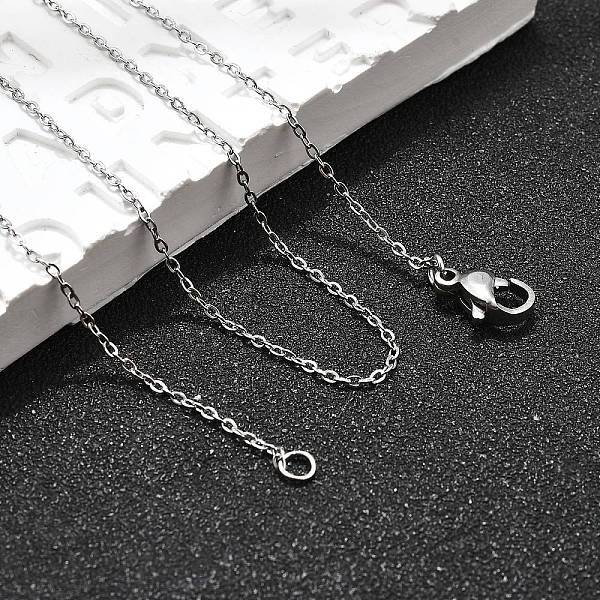 Non-Tarnish 304 Stainless Steel Cable Chain Necklaces