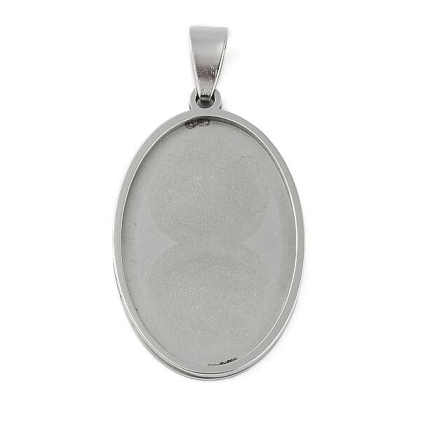 Non-Tarnish 201 Stainless Steel Pendant Cabochon Settings
