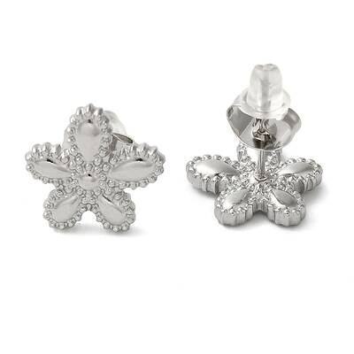 Non-Tarnish 304 Stainless Steel Embossing Stud Earrings