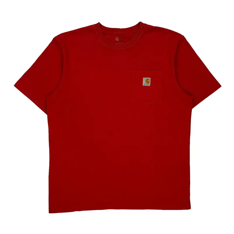 Carhartt Tall T-Shirt - Large Red Cotton Blend