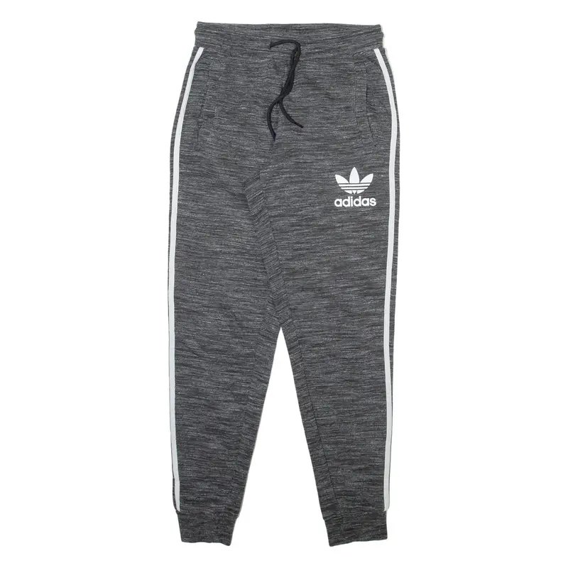 ADIDAS Mens Joggers Grey Tapered S W26 L28