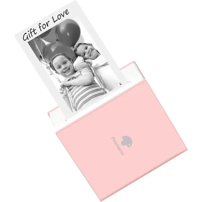 Phomemo M02 Sticker Printer Comes with 1 Roll Stickers, Mini Pocket Printer, Inkless Bluetooth Thermal Printer, Office Suppli...