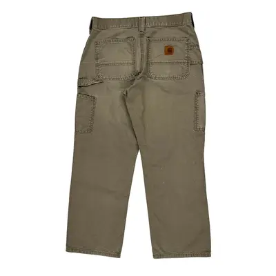 Workwear Carhartt Carpenter Trousers - 31W 28L Khaki Cotton | Size: 31″ waist