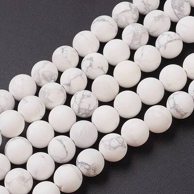 Natural Howlite Beads Strands