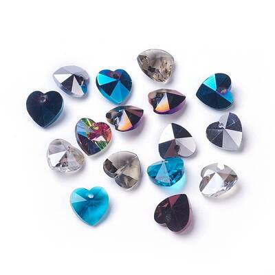 Romantic Valentines Ideas Glass Charms