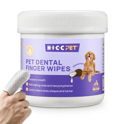 【FallDealsForYou】HICC PET Dog and Cat Teeth Cleaning Finger Wipes for Pets:Prevent pet tooth decay and prolong pet life G...