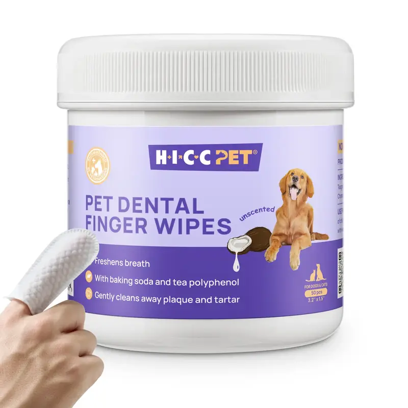 【FallDealsForYou】HICC PET Dog and Cat Teeth Cleaning Finger Wipes for Pets:Prevent pet tooth decay and prolong pet life G...