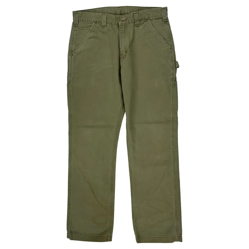 Carhartt Carpenter Trousers - 33″ Waist Green Cotton