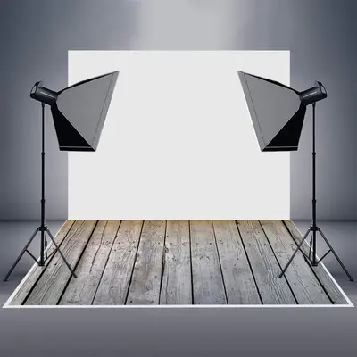 Shabby Wood Board Nail Photoshoot Rubber Floor Mat - Aperturee