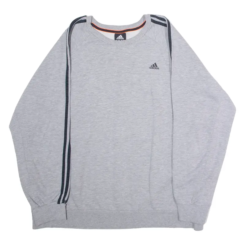 ADIDAS Mens Sweatshirt Grey Crew Neck 2XL
