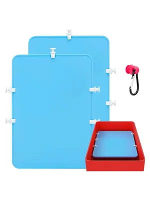 Plain Color Detachable Waterproof Divider Tray for Beach Bag, 2 Counts/set Plastic Bag Organizer Inserts, Versatile Bag Acces...