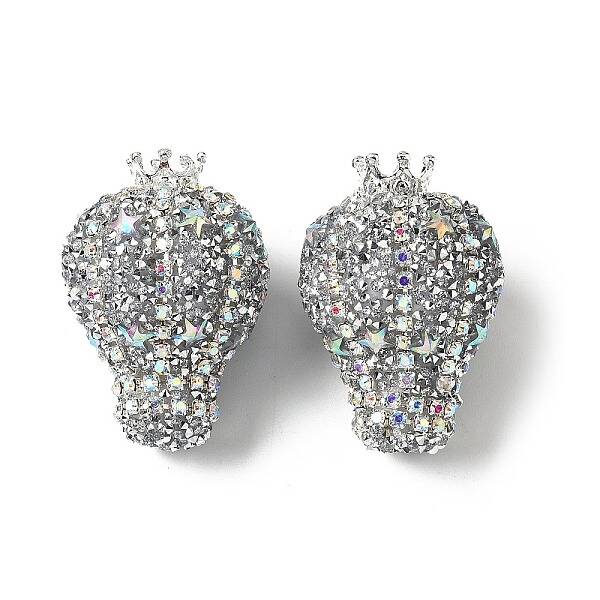 Opaque Acrylic Rhinestone Beads