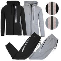 Men’s 4-Piece Fleece Zip Hoodie & Jogger Sets- 2 Full Sets
