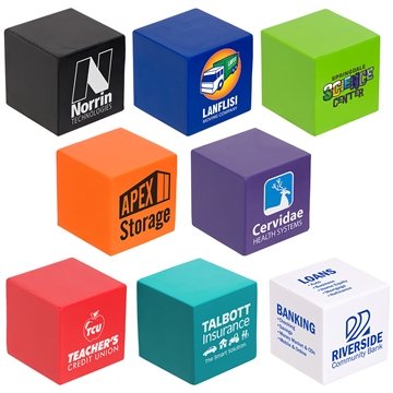 100 Customized Cube - Stress Reliever - Polyurethane