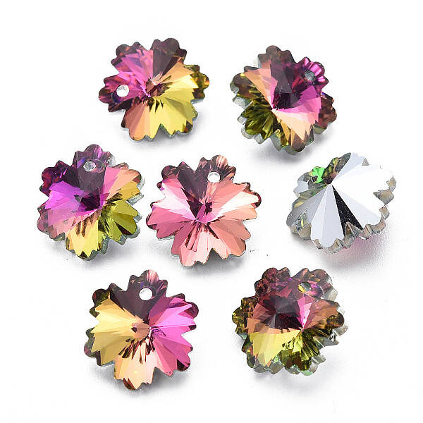 Electroplated Glass Charms