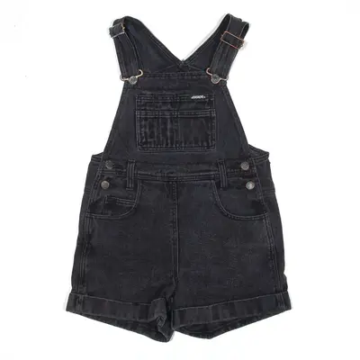 JORDACHE Shorts Black 90s Straight Denim Dungarees Girls M W24 L3