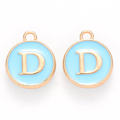 Golden Plated Alloy Enamel Charms