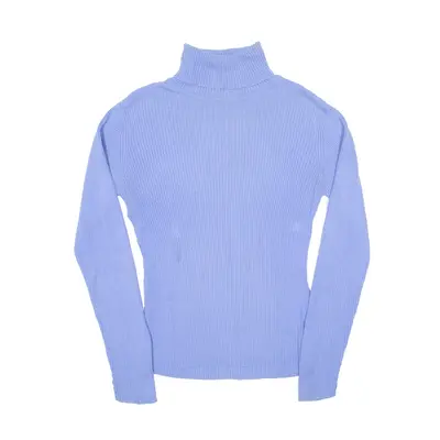INC Super Stretch Jumper Purple Tight Knit Roll Neck Womens S