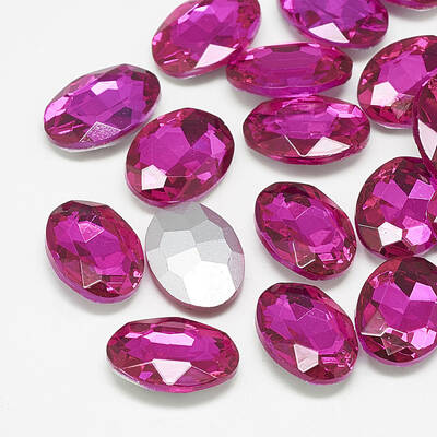 Pointed Back Glass Rhinestone Cabochons