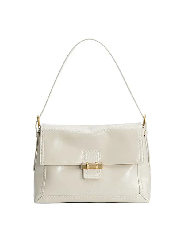Smting Flap Bag with Bamboo Slips Lock