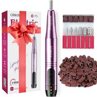 COSLUS Electric Nail Drill File Professional: for Acrylic Gel Dip Powder Nails Portable Nail Drill Machine Kit Manicure Pedic...