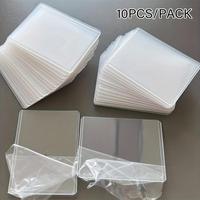 Clear Mini Card Holder, 10pcs/set Double-sided Photocard Protector, Toploader Thick Card Case, Photocard Protector for Game C...