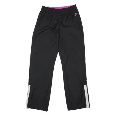 NIKE Track Pants Black Nylon Straight Womens S W26 L30