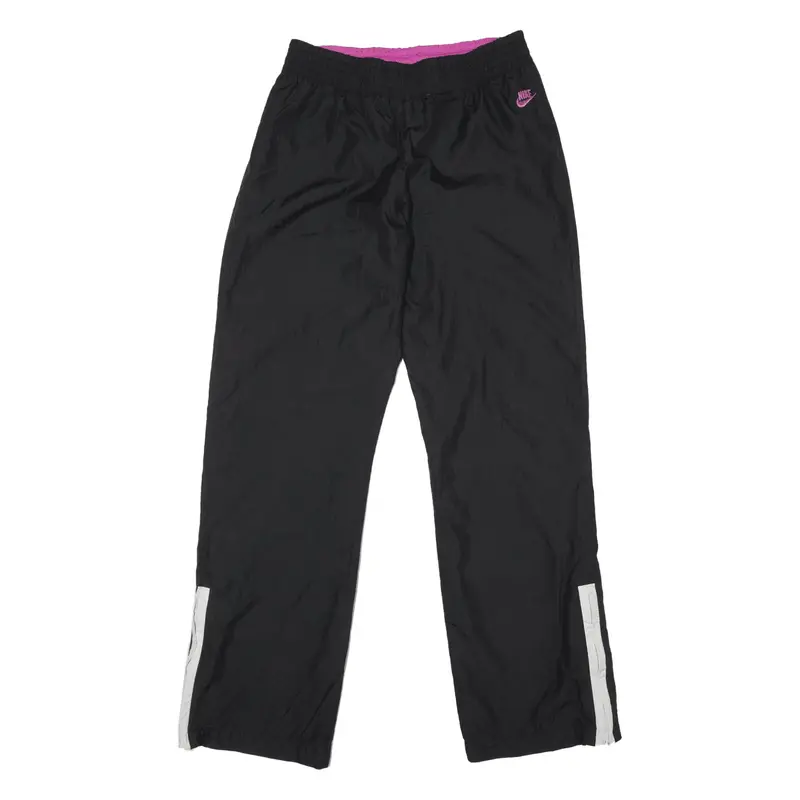 NIKE Track Pants Black Nylon Straight Womens S W26 L30
