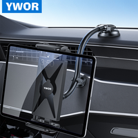 YWOR Car Dash Tablet Holder Mount, Truck Dashboard Windshield iPad & Phone Stand with Strong Sticky Gel Suction Cup for iPad ...