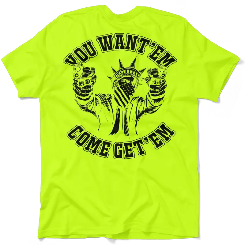 Come Get'em - Safety Yellow T-Shirt