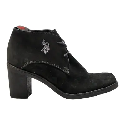 US POLO ASSN Ankle Boots Black Synthetic Womens UK 5