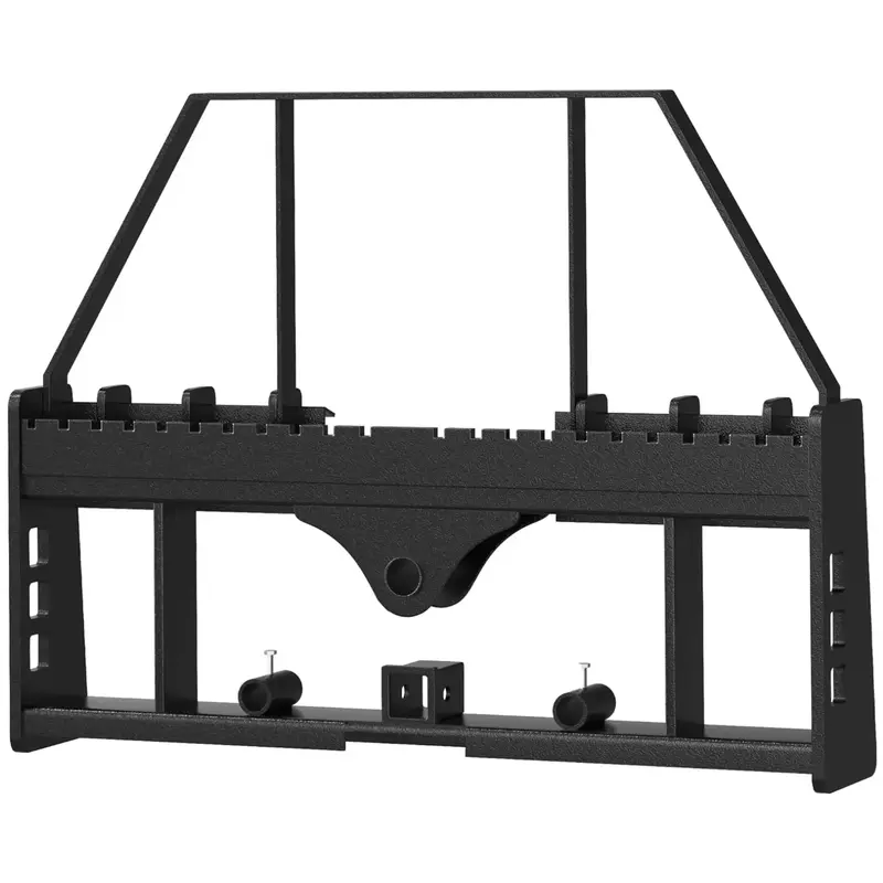 YITAMOTOR® 2500lbs Pallet Fork Frame Attachment, 45 Skid Steer Pallet Fork Frame with 2 Hitch Receiver & Spear Sleeves f...