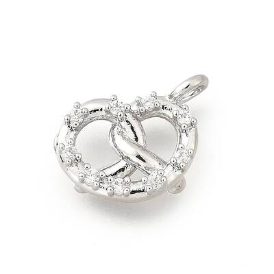 Brass Micro Pave Cubic Zirconia Pendants