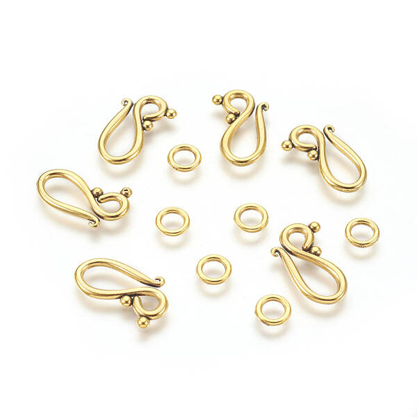 Tibetan Style Hook and Eye Clasps