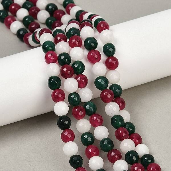 Natural White Jade Beads Strands