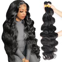 Body Wave Sew in Hair Extensions 2x6 Closure Quick Weave 30inch Brazilian Raw Human Hair Bundles with Closure Salon Quality B...