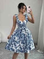 Women's Floral Print Cami Dress, Casual Sleeveless Spaghetti Strap Dress for Summer, Women's Clothing for Daily Wear, Casual ...
