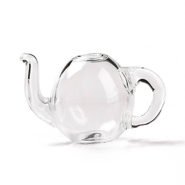 Round Mechanized Blown Glass Teapot
