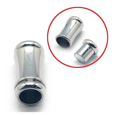 Tarnish Resistant 304 Stainless Steel Magnetic Clasps with Glue-in Ends