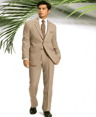 Mens Tan Groomsmen Tuxedos