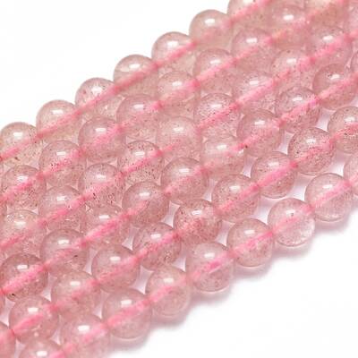 Natura Strawberry Quartz Beads Strands