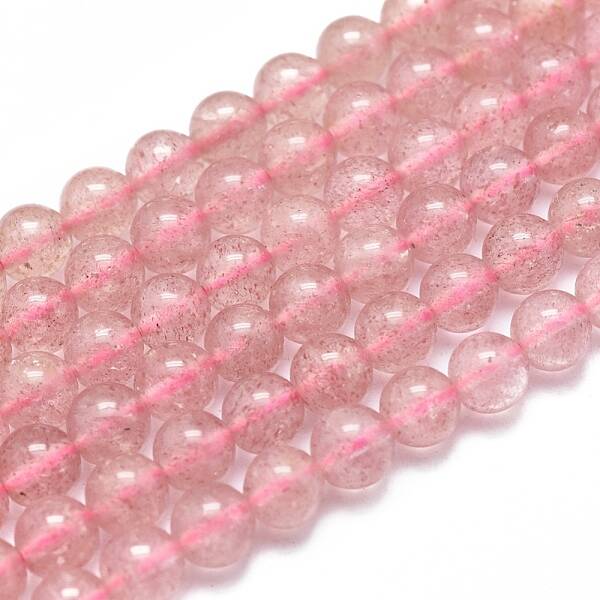 Natura Strawberry Quartz Beads Strands