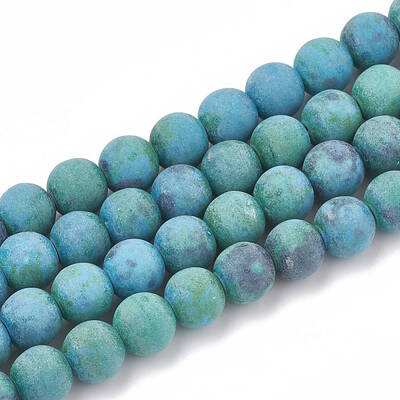 Synthetic Chrysocolla Beads Strands