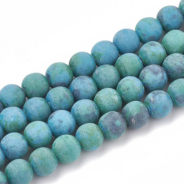 Synthetic Chrysocolla Beads Strands