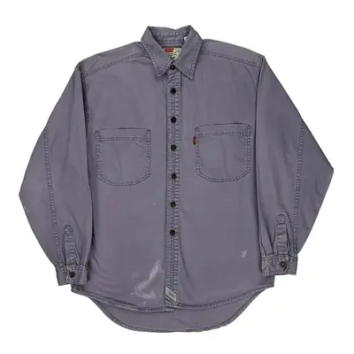 Levis Denim Shirt - Medium Grey Cotton