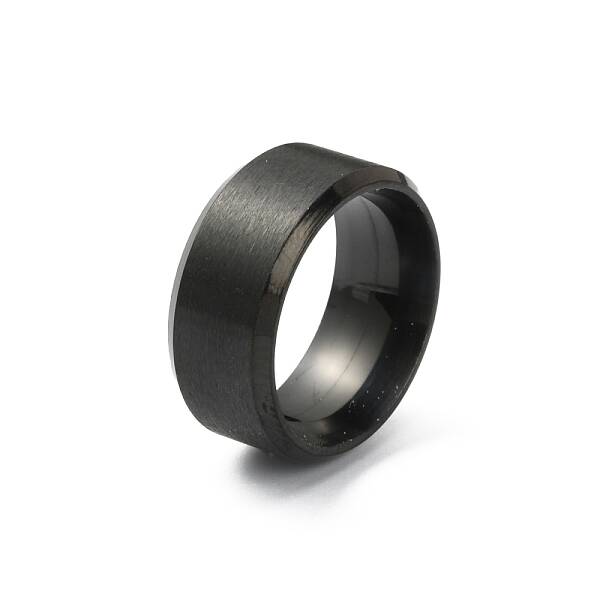 201 Stainless Steel Plain Band Ring for Women