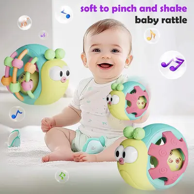 Playful Hand Cranked Toy, Suitable For Children Aged 0-3 As A Soothing Toy - Perfect For Grip Training, Soothing, And Hearing...
